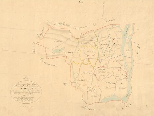Massignieu-de-Rives - 3 P 7329 - 3 P 7329 -  Tableau d'assemblage  (1835)