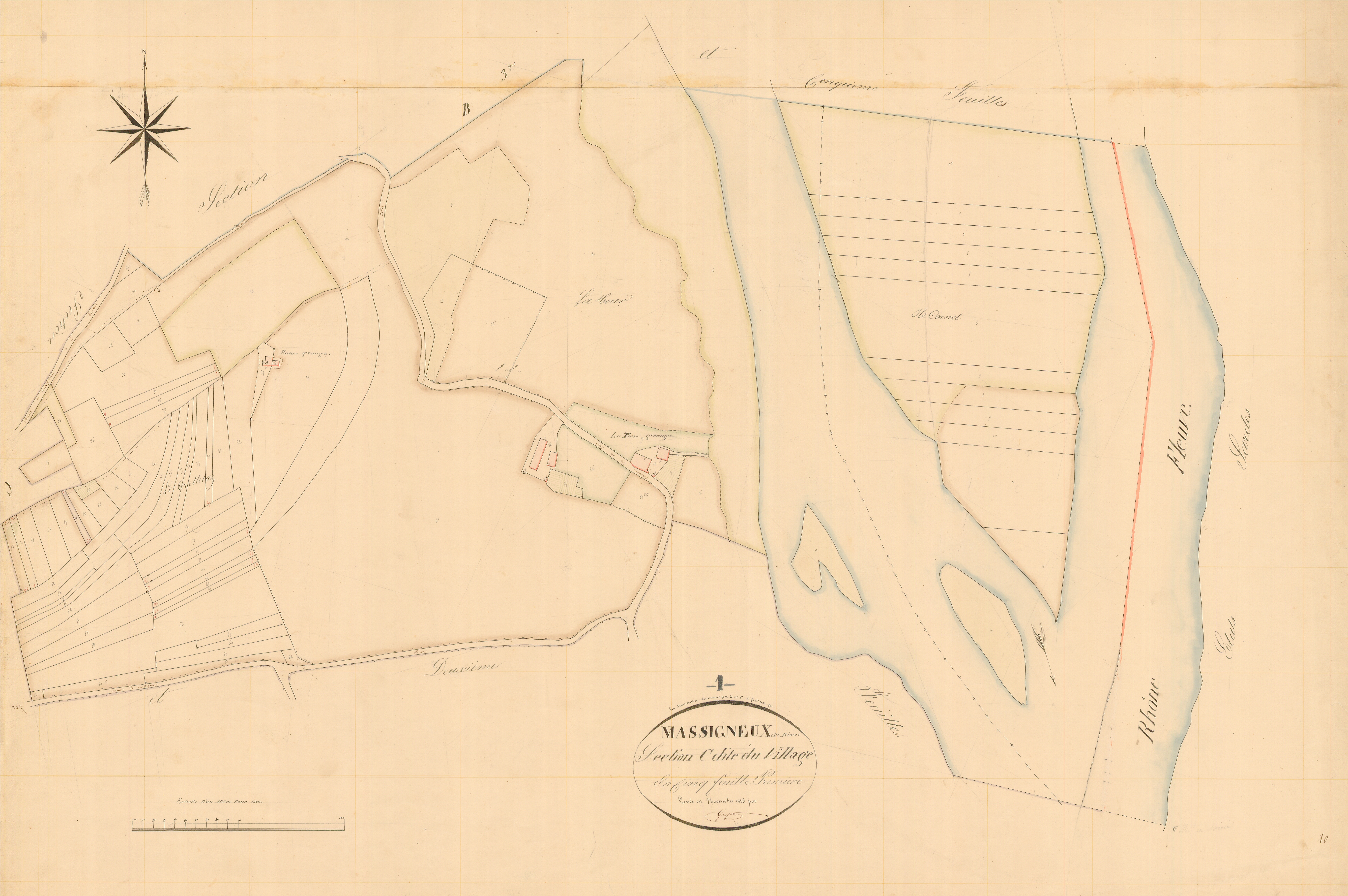 Massignieu-de-Rives - 3 P 7338 - 3 P 7338 -  Feuille 1  (1835)