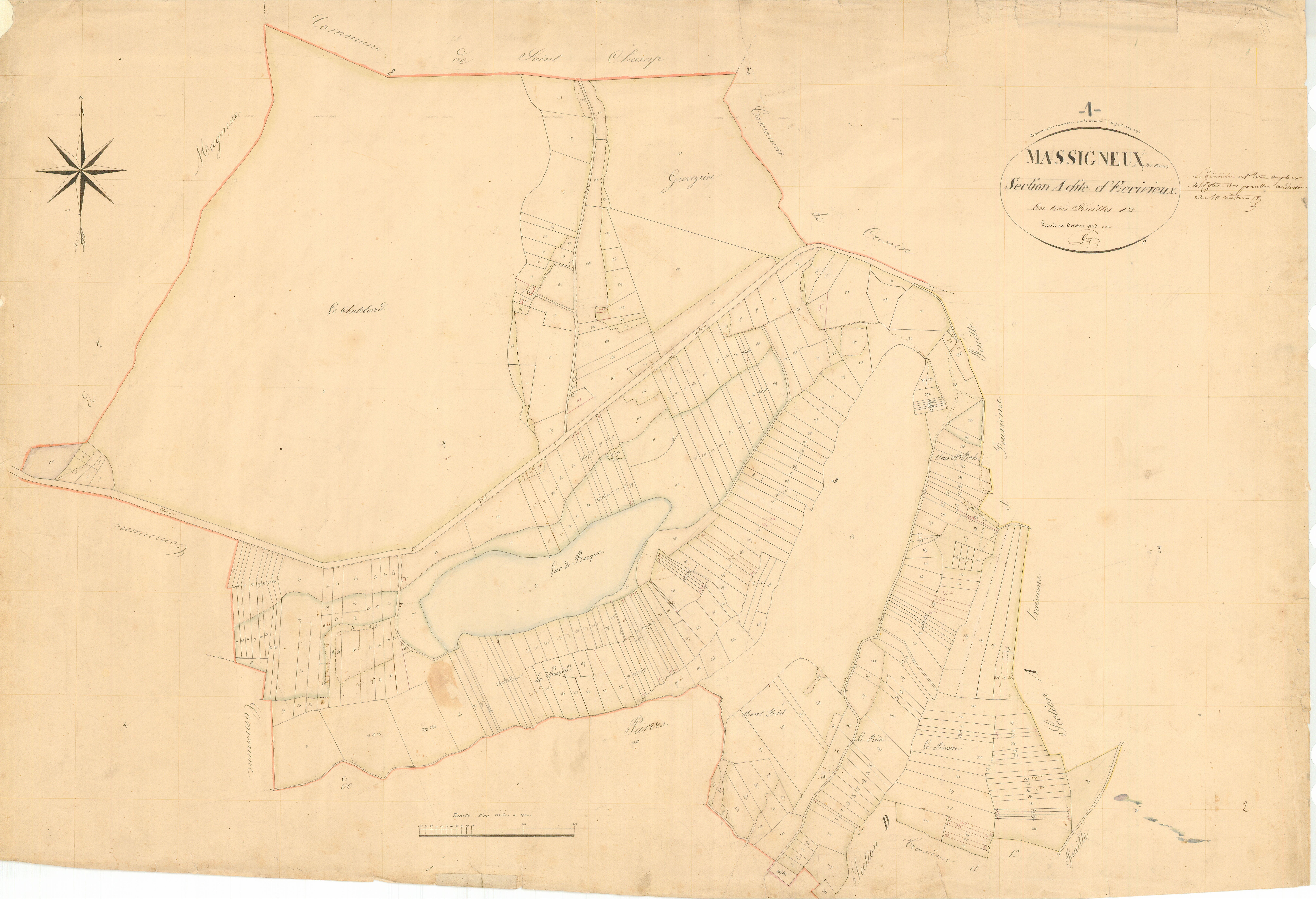 Massignieu-de-Rives - 3 P 7330 - 3 P 7330 -  Feuille 1  (1835)