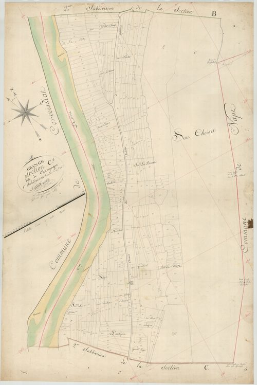 Granges - 3 P 6316 - 3 P 6316 -  Feuille 1  (1818)