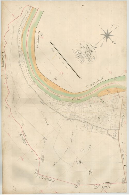 Granges - 3 P 6317 - 3 P 6317 -  Feuille 2  (1818)