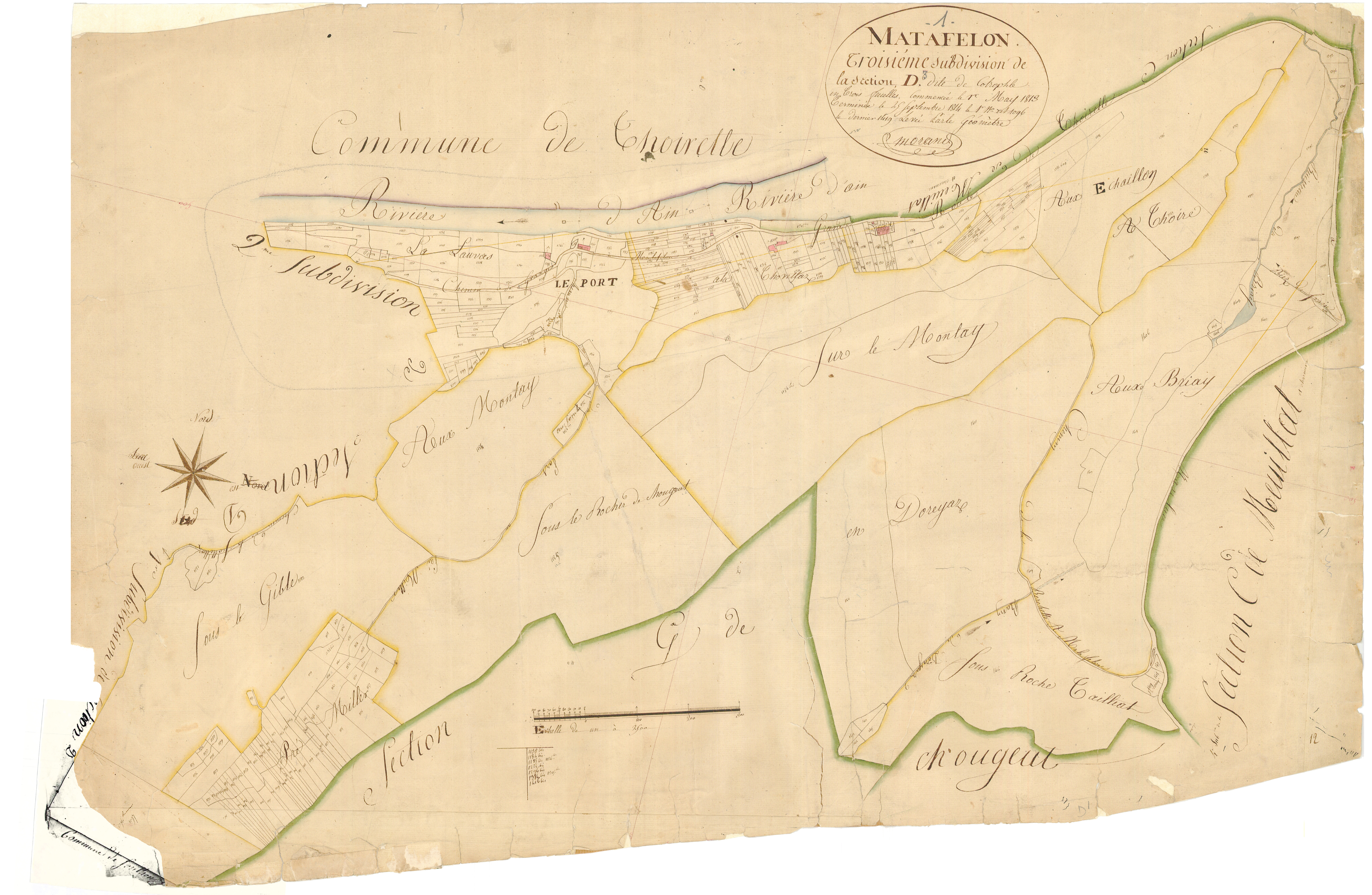 Matafelon - 3 P 7357 - 3 P 7357 -  Feuille 3  (1814)