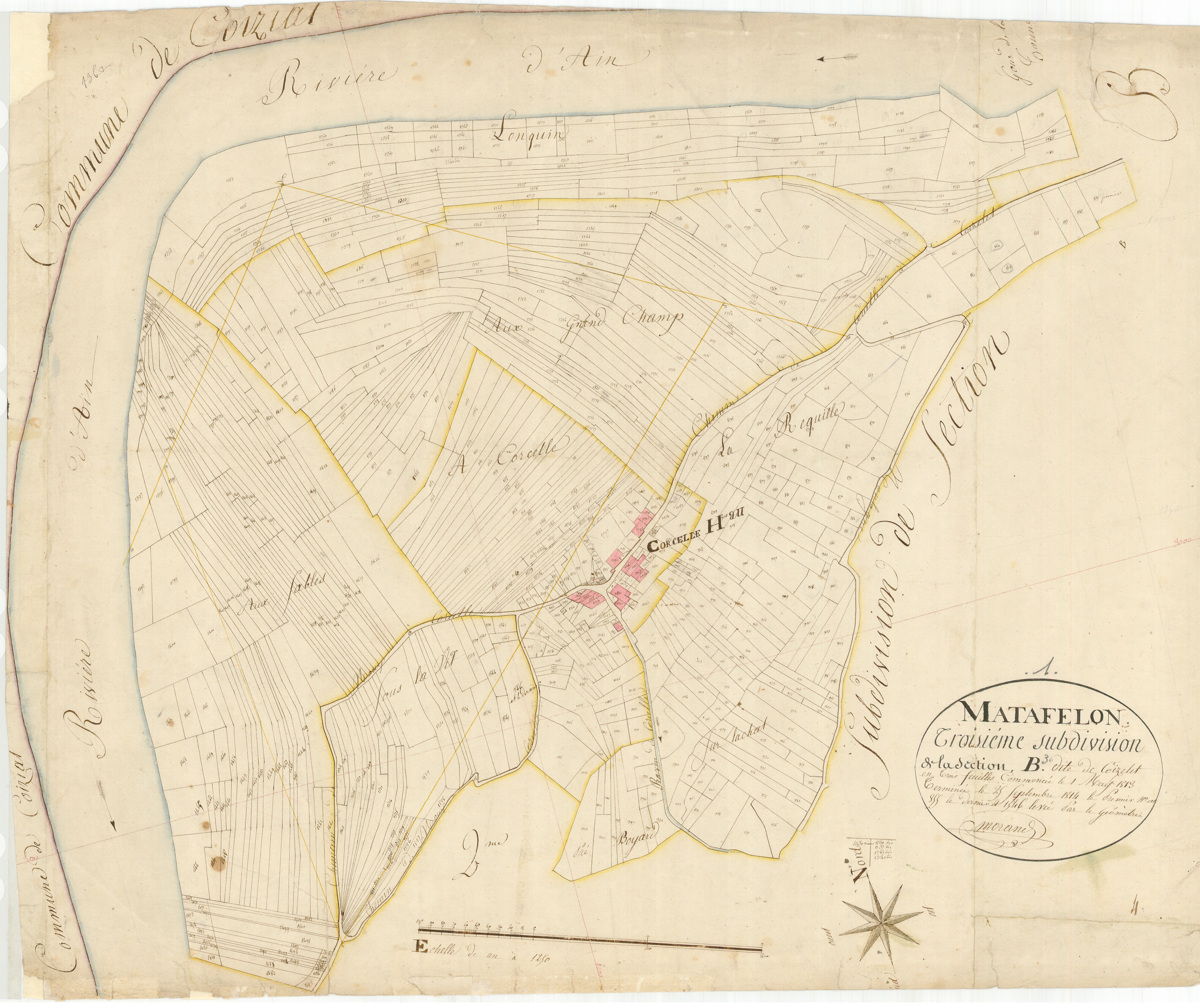 Matafelon - 3 P 7349 - 3 P 7349 -  Feuille 3  (1814)