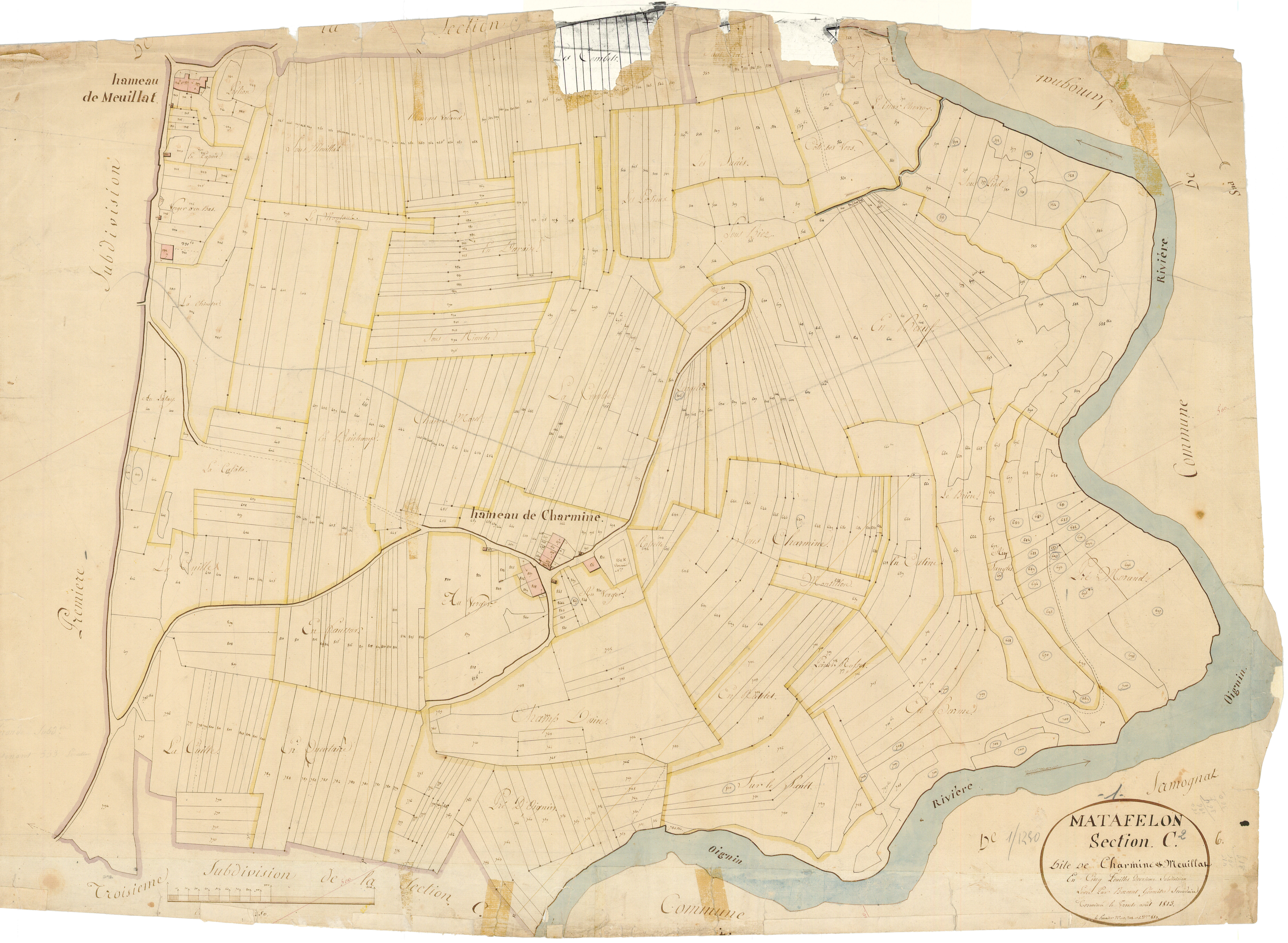 Matafelon - 3 P 7351 - 3 P 7351 -  Feuille 2  (1814)