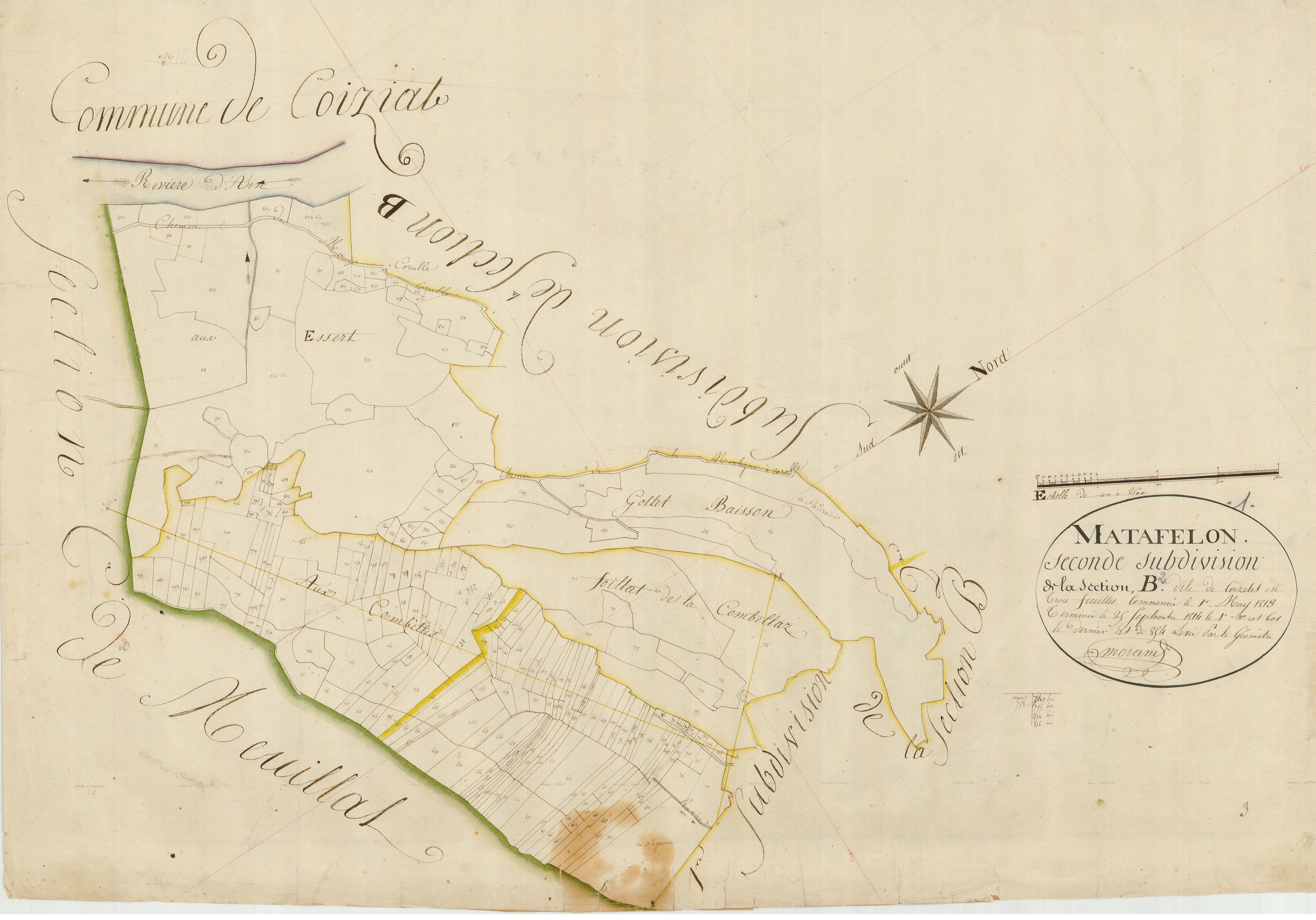 Matafelon - 3 P 7348 - 3 P 7348 -  Feuille 2  (1814)