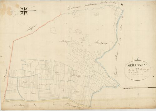 Meillonnas - 3 P 7374 - 3 P 7374 -  Feuille 1  (1825)