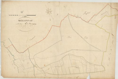 Meillonnas - 3 P 7369 - 3 P 7369 -  Feuille 3  (1825)