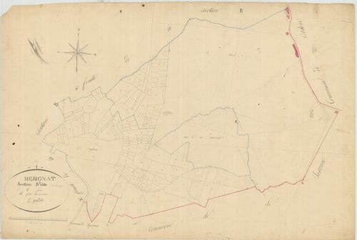 Mérignat - 3 P 7398 - 3 P 7398 -  Feuille 3  (1826)