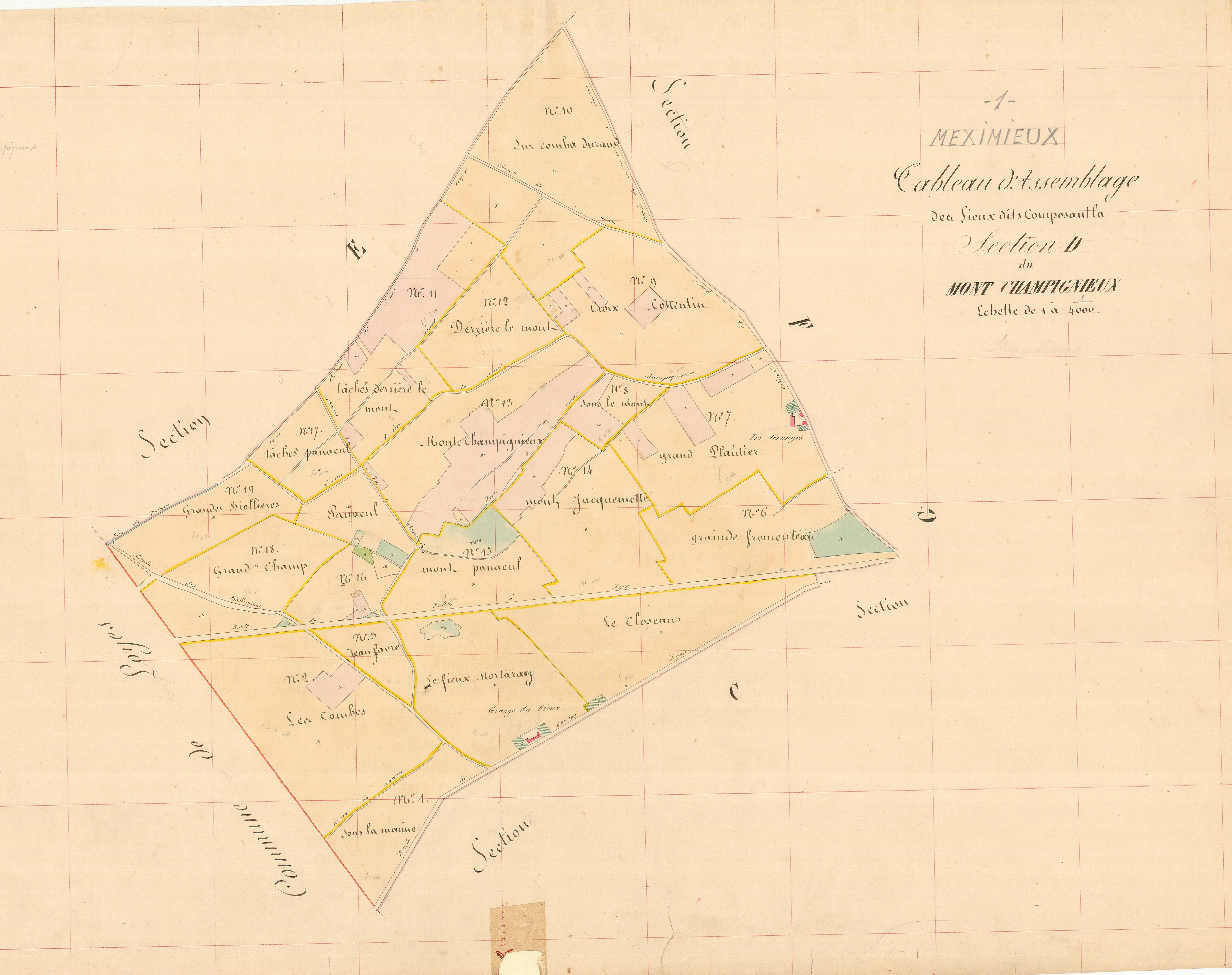 Meximieux - 3 P 7409 - 3 P 7409 -  Section D  (1839)