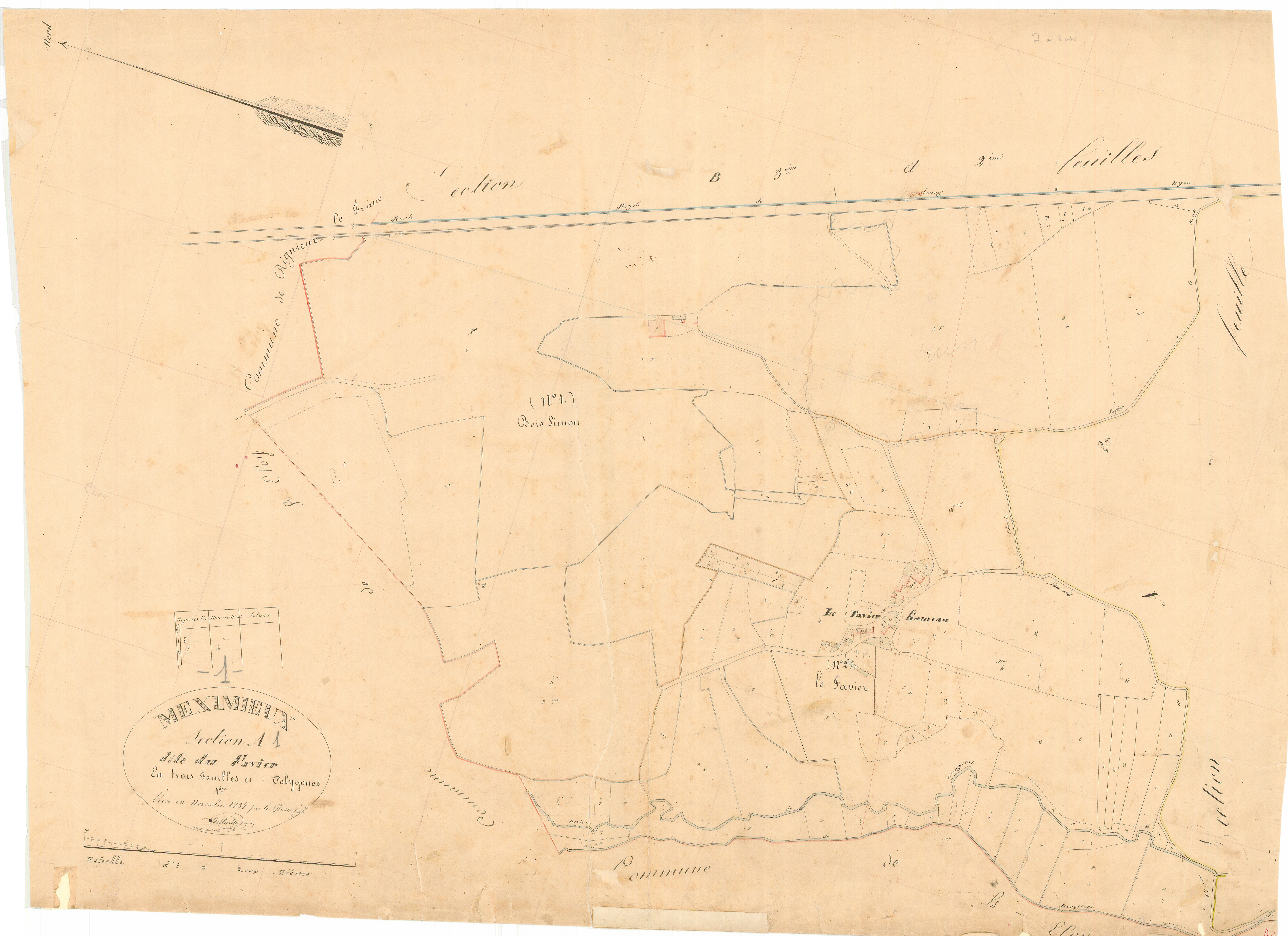 Meximieux - 3 P 7413 - 3 P 7413 - Feuille 1 (1839)