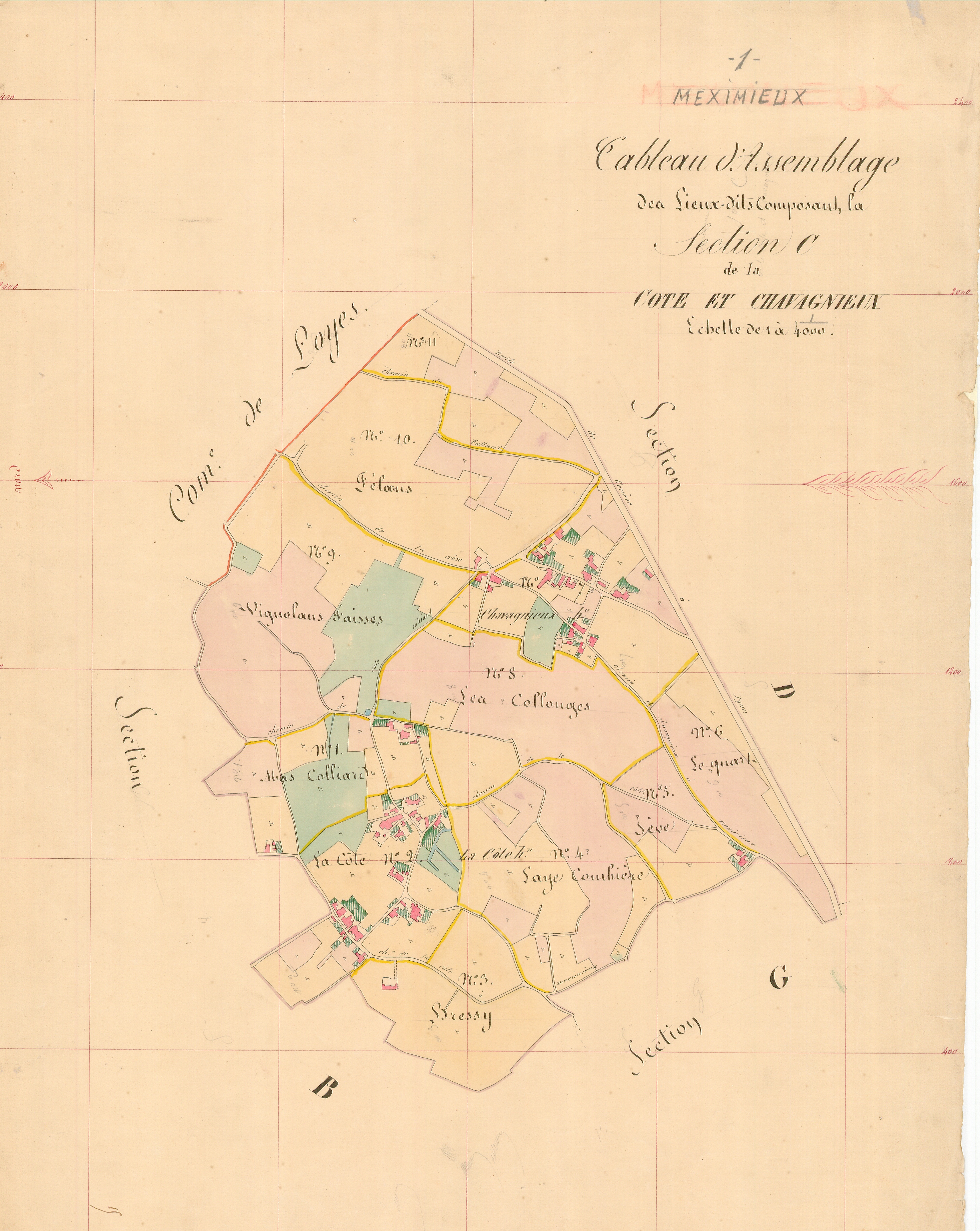 Meximieux - 3 P 7408 - 3 P 7408 - Section C (1839)