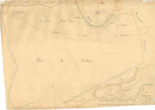 Bohas - 3 P 4608 - 3 P 4608 -  Feuille 1  (1826)
