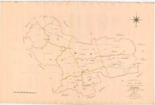 Mézériat - 3 P 10158-1 - 3 P 10158-1 -  Tableau d'assemblage  (1811)