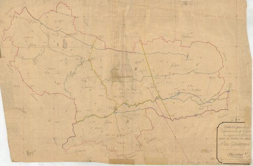 Mézériat - 1777 W 286-1 - 1777 W 286-1 -  Tableau d'assemblage  (1811)