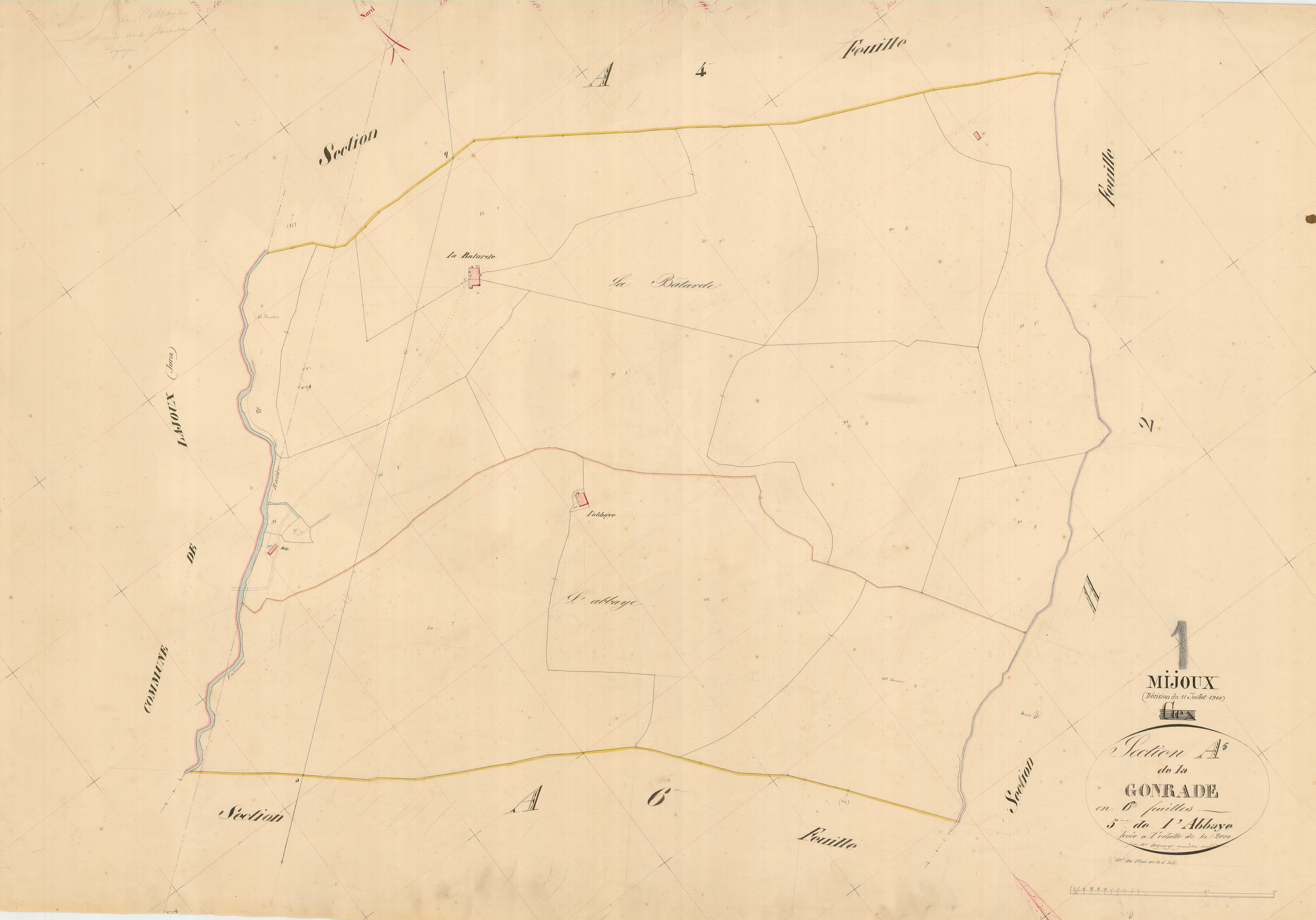 Mijoux - 3 P 6254 - 3 P 6254 -  Feuille 5  (1845-1910)