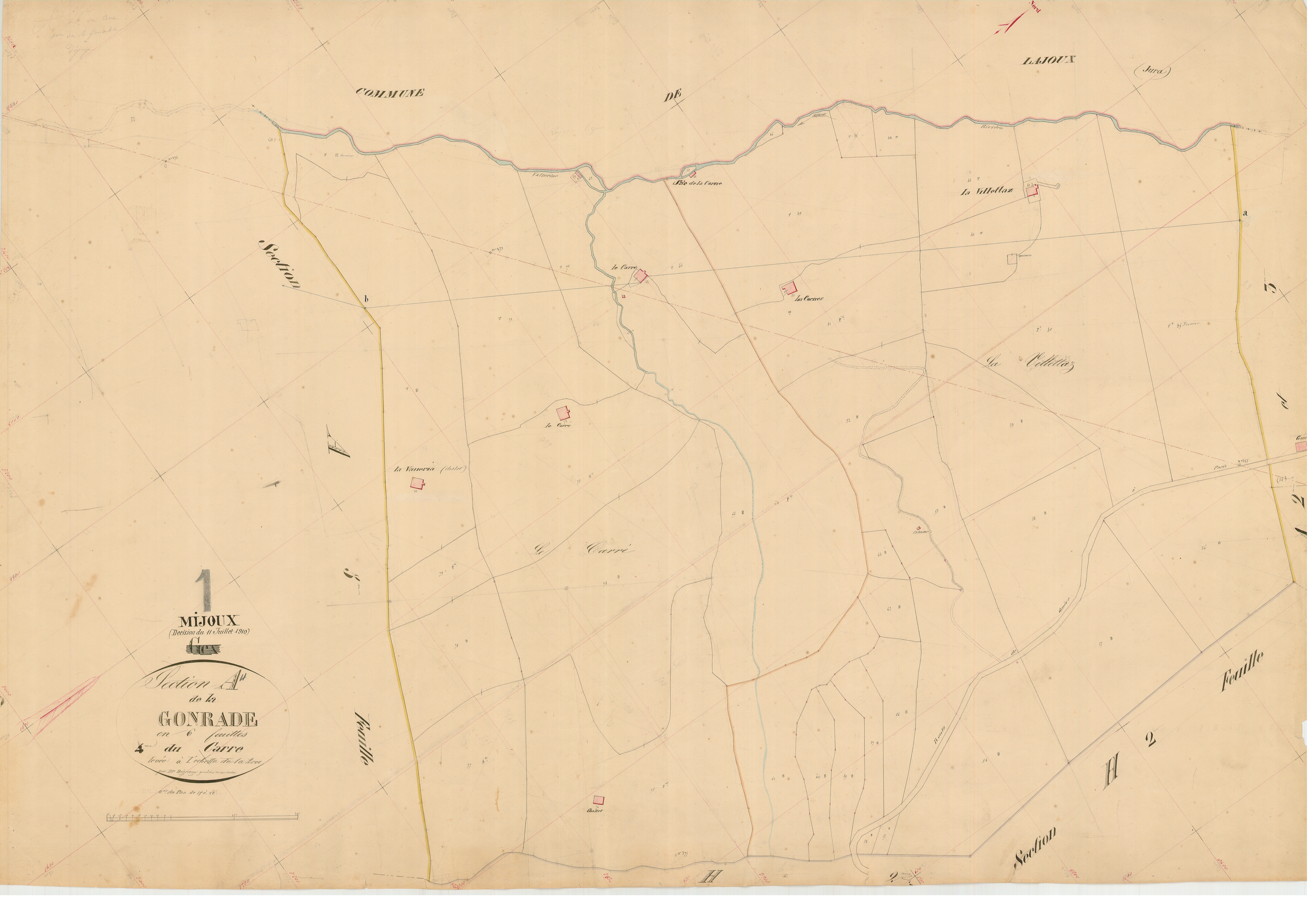 Mijoux - 3 P 6253 - 3 P 6253 -  Feuille 4  (1845-1910)