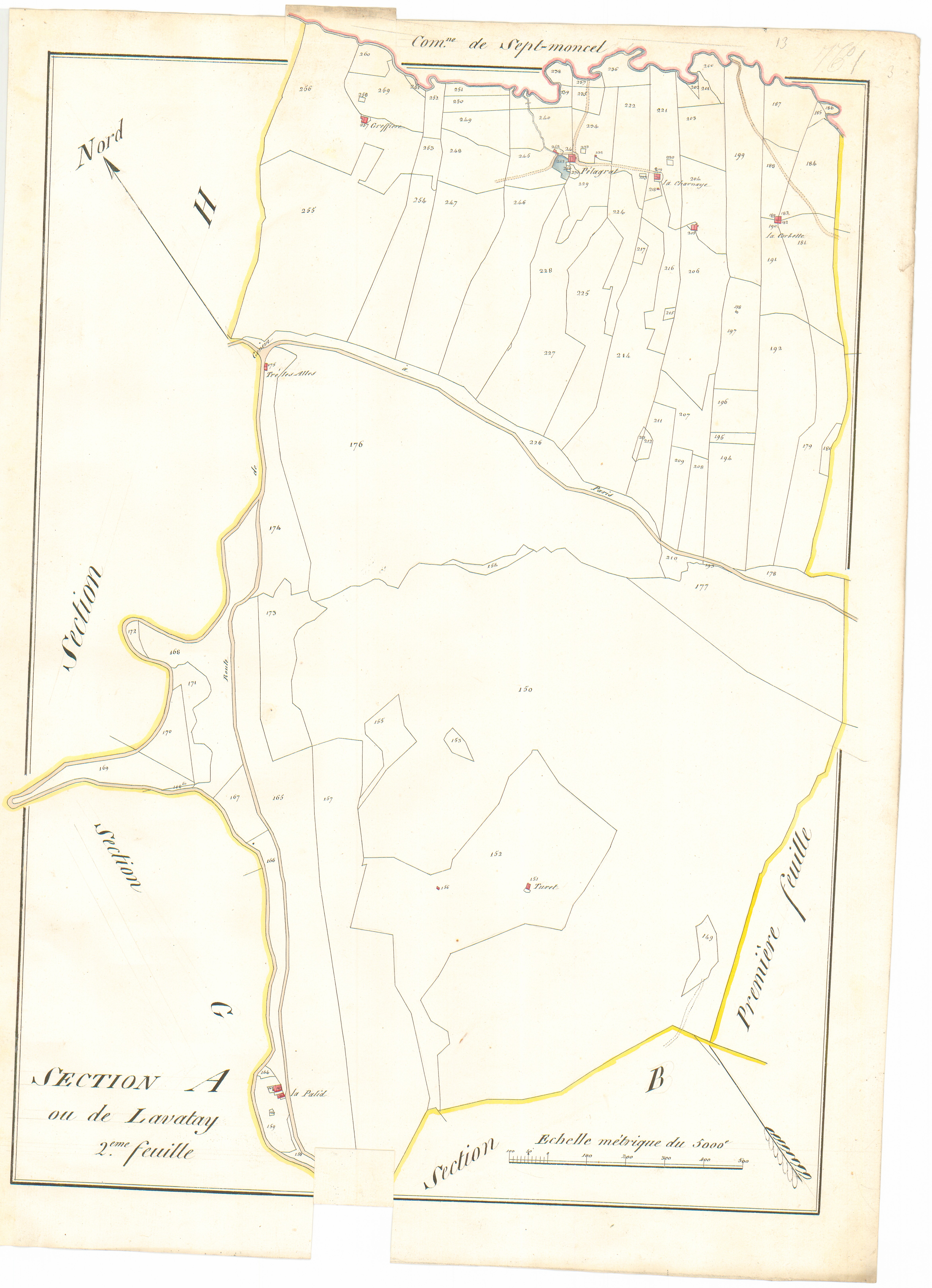 Mijoux - 3 P 10091-3 - 3 P 10091-3 -  Feuille 2  (1810)