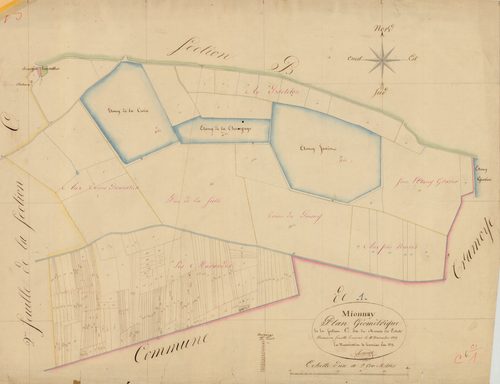Mionnay - 3 P 7476 - 3 P 7476 -  Feuille 1  (1819)