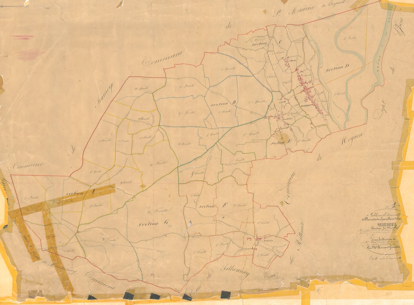 Miribel - 1777 W 288-1 - 1777 W 288-1 -  Tableau d'assemblage  (1834)