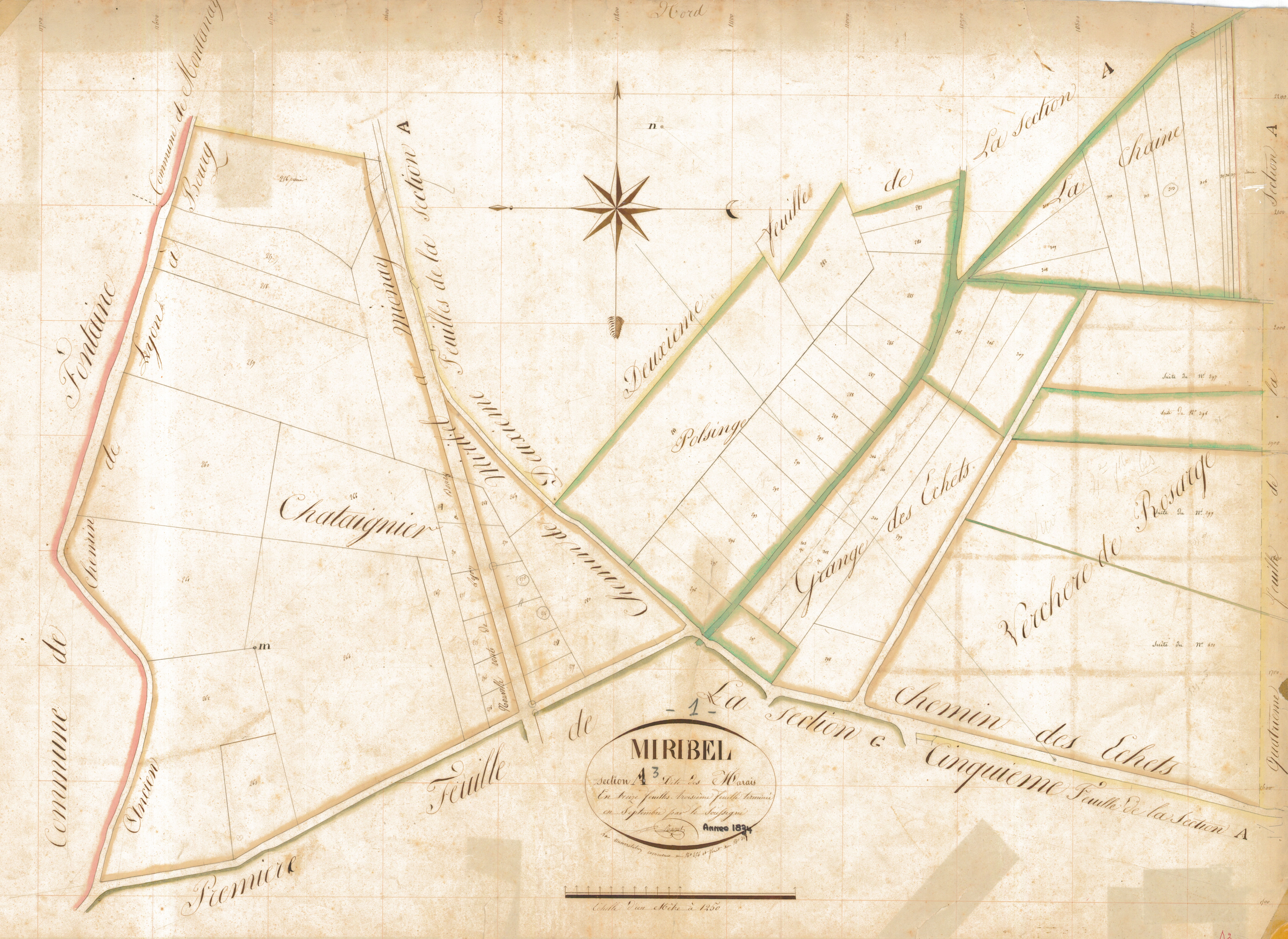 Miribel - 1777 W 288-4 - 1777 W 288-4 -  Feuille 3  (1834)