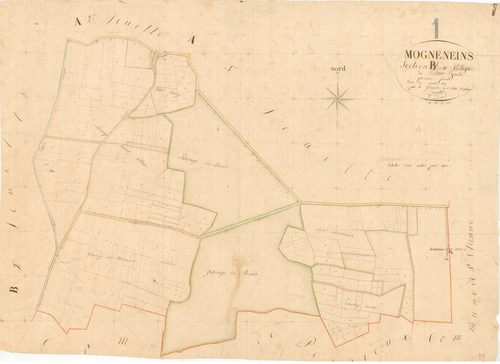 Mogneneins - 3 P 7491 - 3 P 7491 -  Feuille 1  (1829)