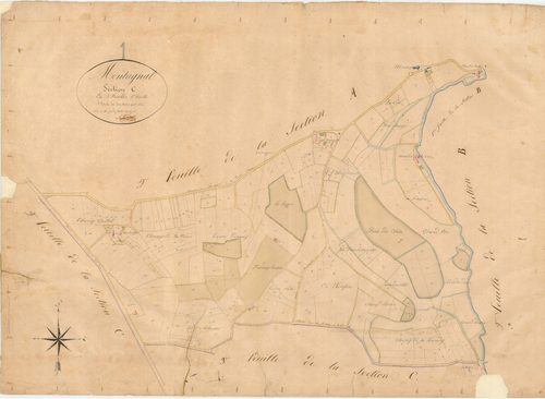 Montagnat - 3 P 7498 - 3 P 7498 -  Feuille 1  (1830)