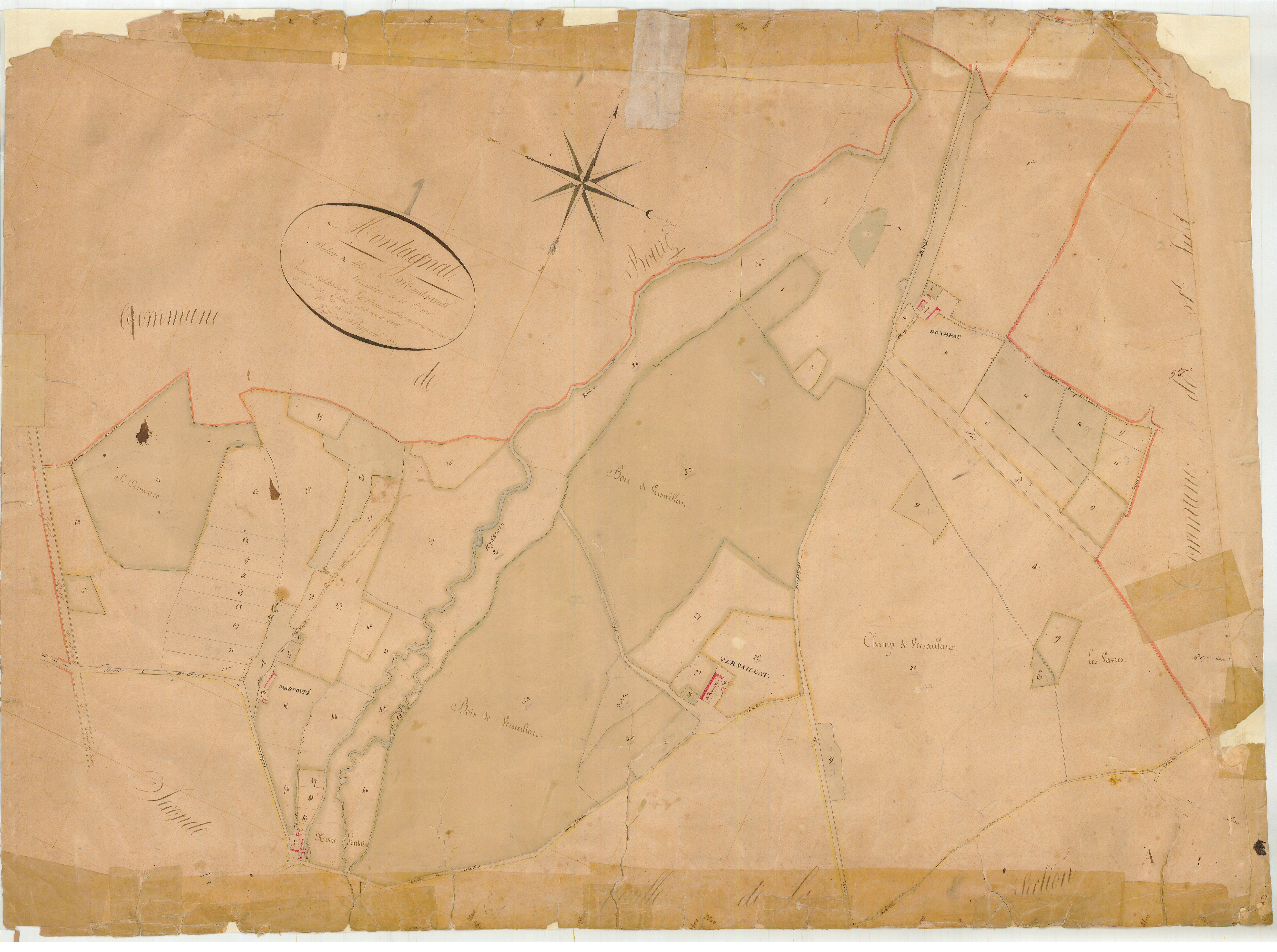 Montagnat - 3 P 7494 - 3 P 7494 -  Feuille 1  (1830)