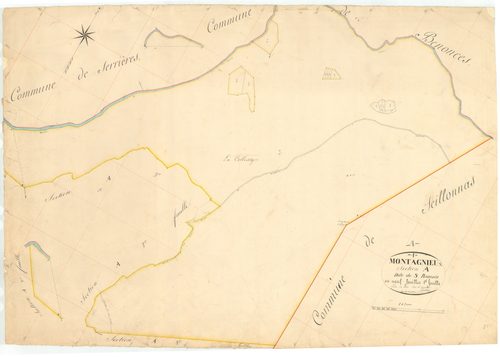 Montagnieu - 3 P 7502 - 3 P 7502 -  Feuille 1  (1840)