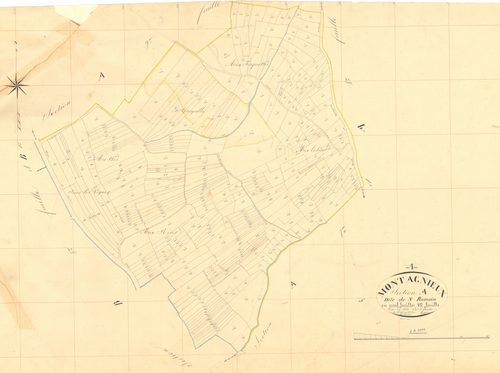 Montagnieu - 3 P 7509 - 3 P 7509 -  Feuille 8  (1840)