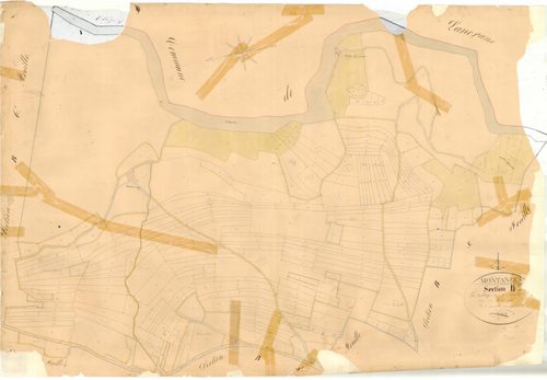 Montanges - 3 P 7528 - 3 P 7528 -  Feuille 5  (1833)