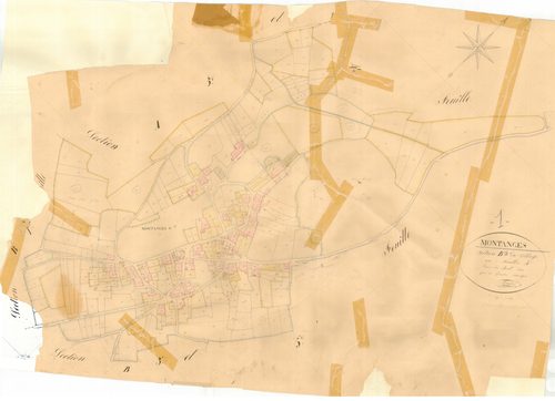 Montanges - 3 P 7527 - 3 P 7527 -  Feuille 4  (1833)