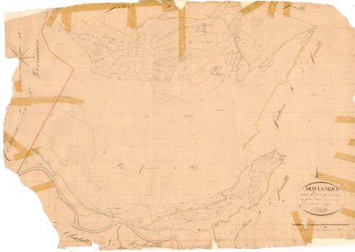 Montanges - 3 P 7520 - 3 P 7520 -  Feuille 2  (1833)