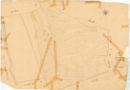 Montanges - 3 P 7524 - 3 P 7524 -  Feuille 1  (1833)