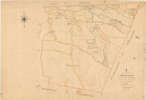 Montceaux - 3 P 7534 - 3 P 7534 -  Feuille 1  (1829)