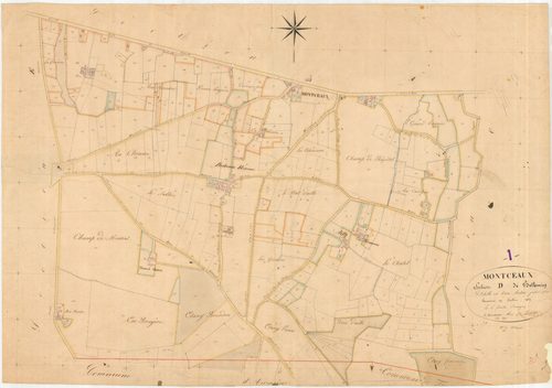 Montceaux - 3 P 7535 - 3 P 7535 -  Feuille 1  (1829)