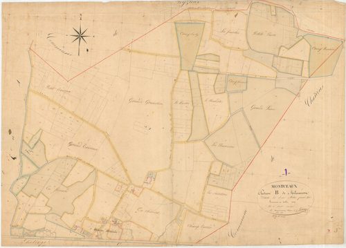 Montceaux - 3 P 7533 - 3 P 7533 -  Feuille 1  (1829)