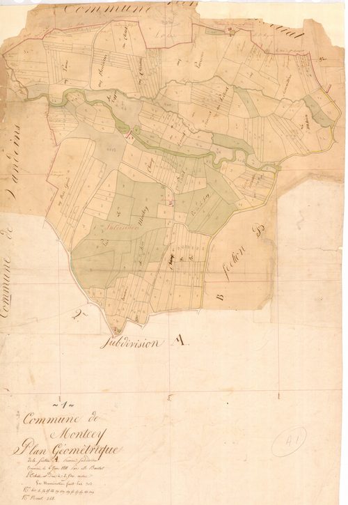 Montcet - 3 P 7538 - 3 P 7538 -  Feuille 1  (1811)