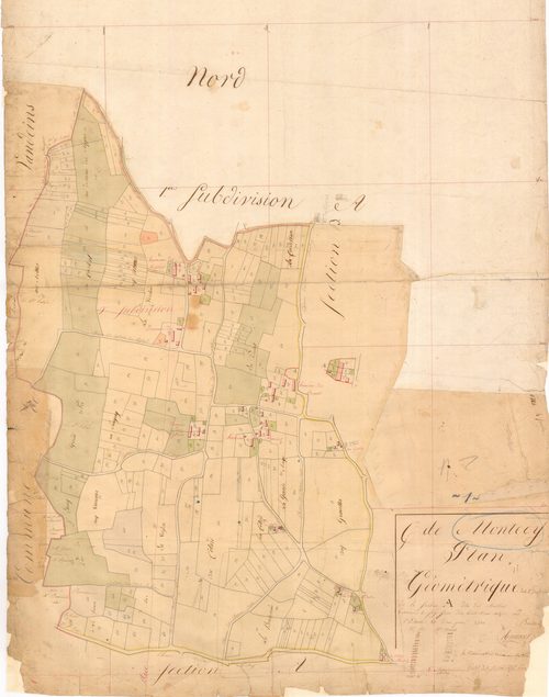 Montcet - 3 P 7539 - 3 P 7539 -  Feuille 2  (1811)