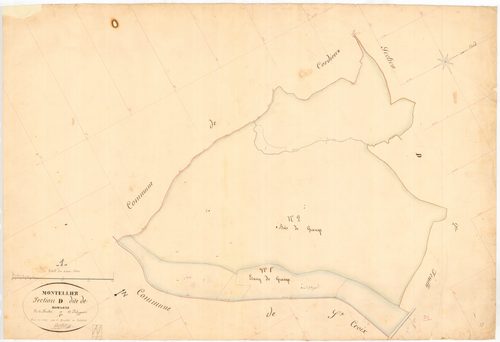 Le Montellier - 3 P 6874 - 3 P 6874 -  Feuille 1  (1839)