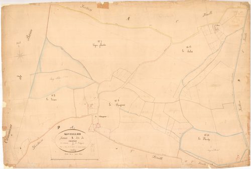 Le Montellier - 3 P 6868 - 3 P 6868 -  Feuille 2  (1839)