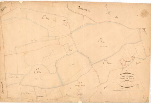 Le Montellier - 3 P 6867 - 3 P 6867 -  Feuille 1  (1839)