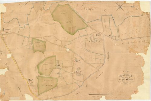 Monthieux - 3 P 7554 - 3 P 7554 -  Feuille 1  (1832)