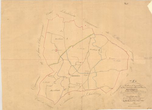 Monthieux - 3 P 7552 - 3 P 7552 -  Tableau d'assemblage  (1832)
