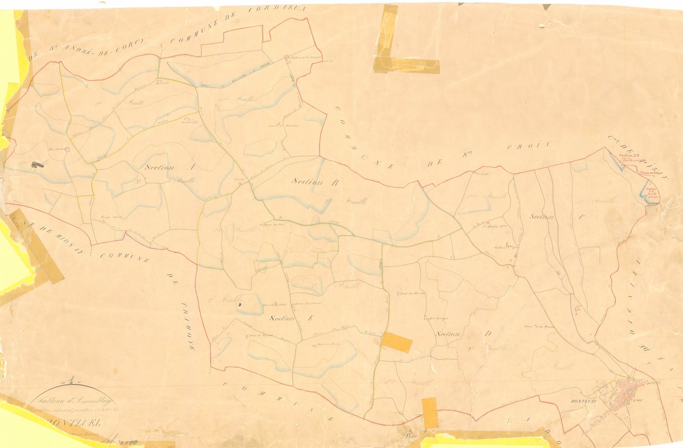 Montluel - 1777 W 303-1 - 1777 W 303-1 -  Tableau d'assemblage  (1831)