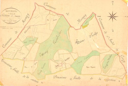 Montluel - 1777 W 303-2 - 1777 W 303-2 -  Feuille 1  (1831)
