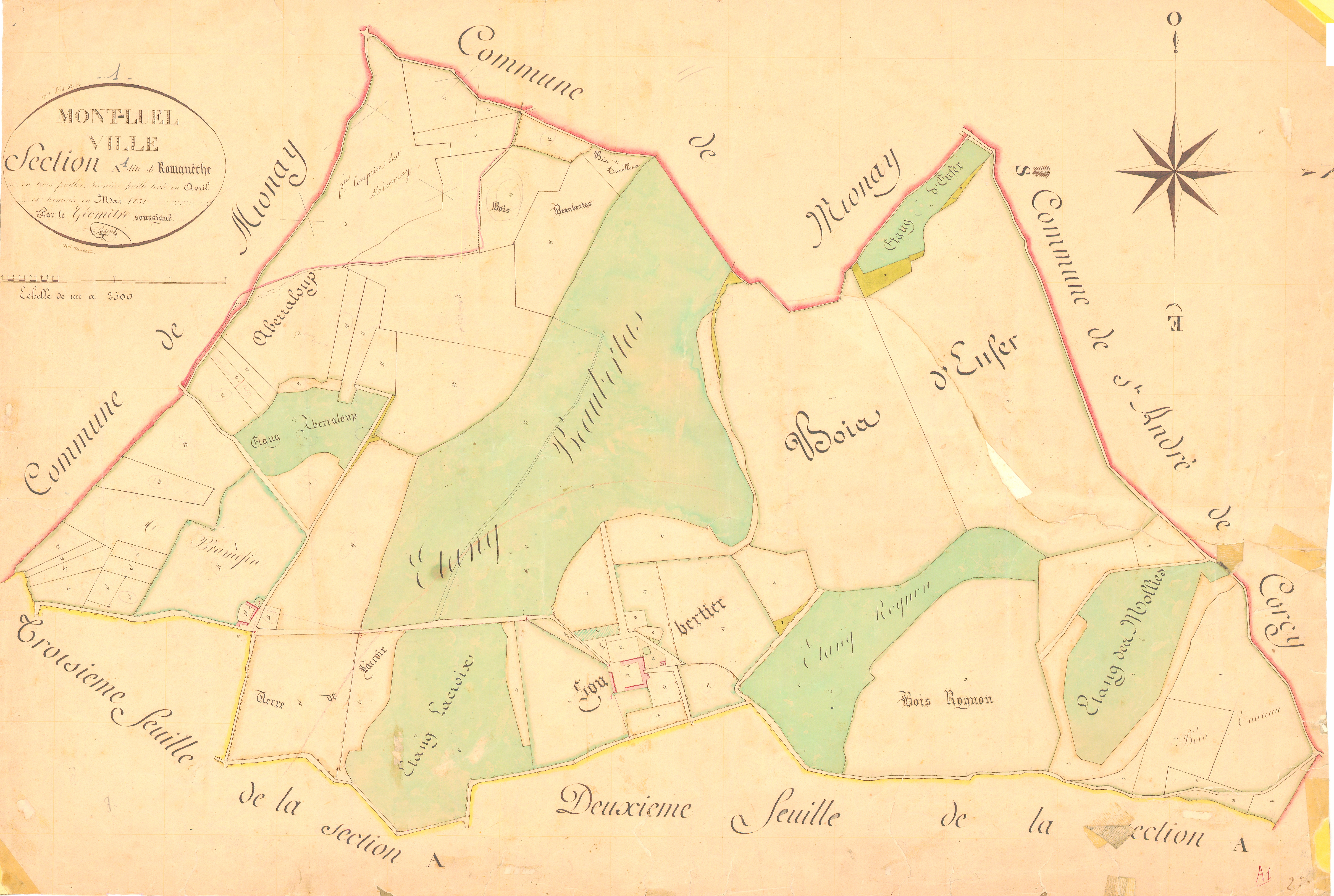 Montluel - 1777 W 303-2 - 1777 W 303-2 -  Feuille 1  (1831)