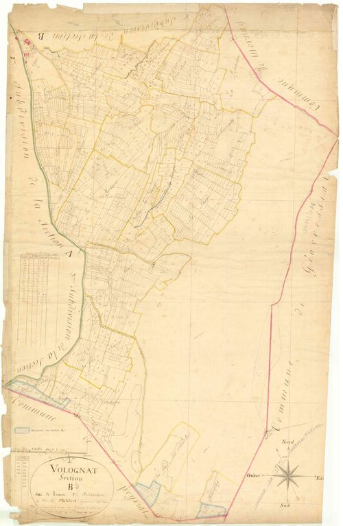 Volognat - 3 P 9601 - 3 P 9601 -  Feuille 2  (1818)