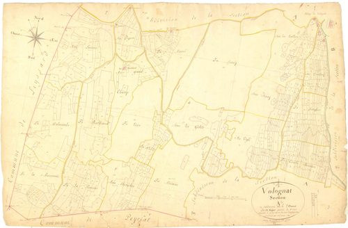 Volognat - 3 P 9598 - 3 P 9598 -  Feuille 2  (1818)