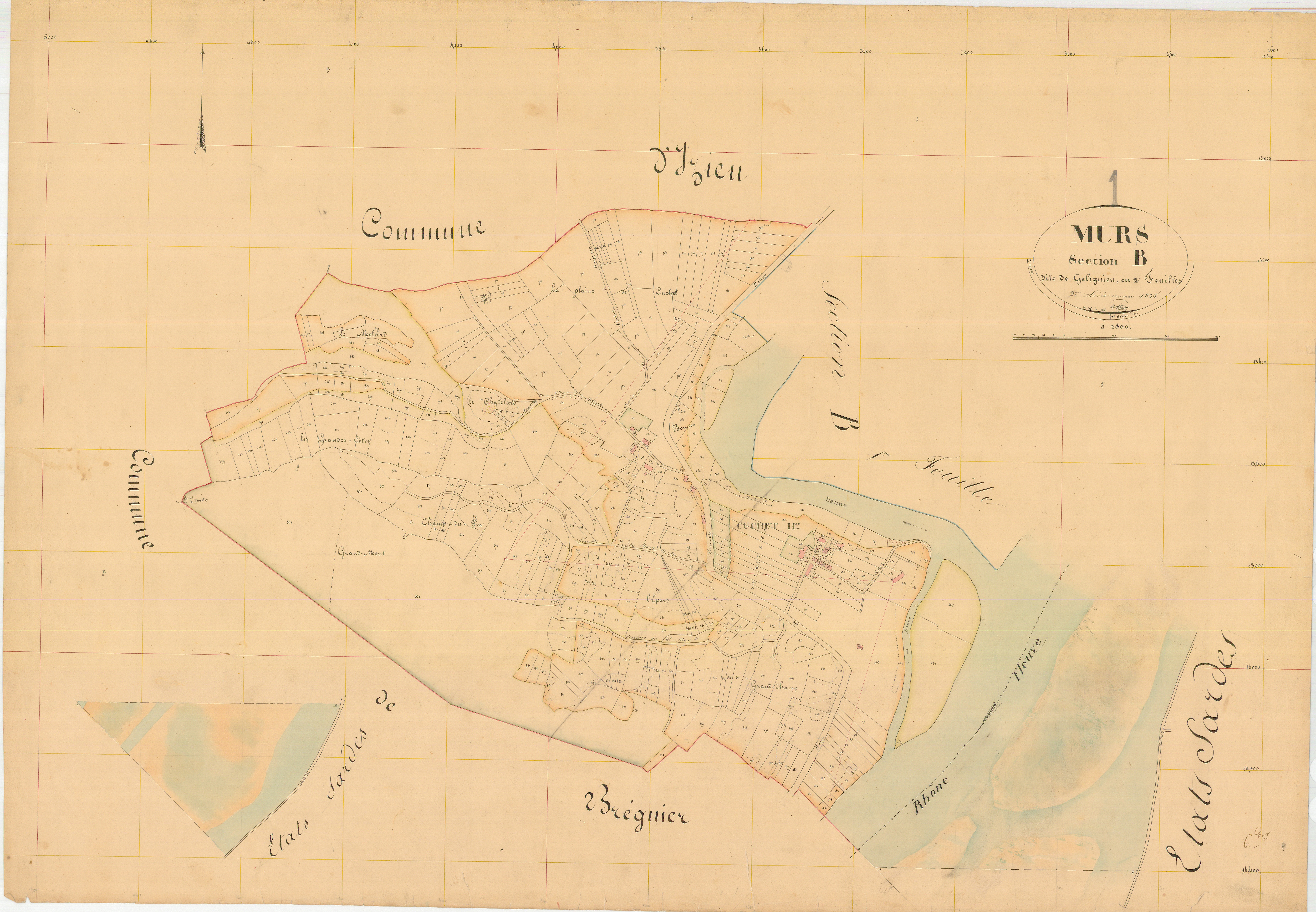 Murs-et-Gélignieux - 3 P 7591 - 3 P 7591 -  Feuille 2  (1836)
