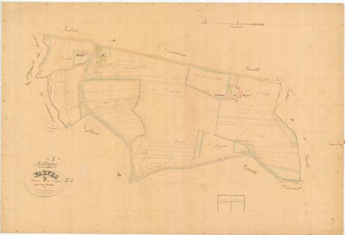 Nattages (Parves et Nattages, Ain, France ; ancienne commune) - 3 P 7783 - 3 P 7783 -  Feuille 1  (1836-1872)